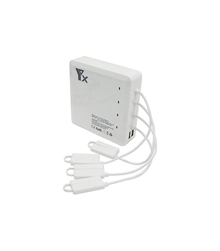 Carregador de bateria múltiplo com 4 portas de carregador de balanceamento rápido de canal e 2 portas USB para bateria de drone