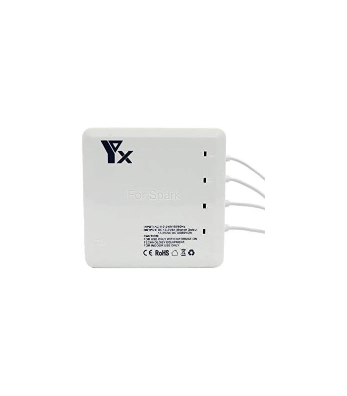 Carregador de bateria múltiplo com 4 portas de carregador de balanceamento rápido de canal e 2 portas USB para bateria de drone