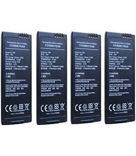 gif power 4pcs x 1100mAh Baterias para Ryze Tech DJI Tello Drone (Preto)