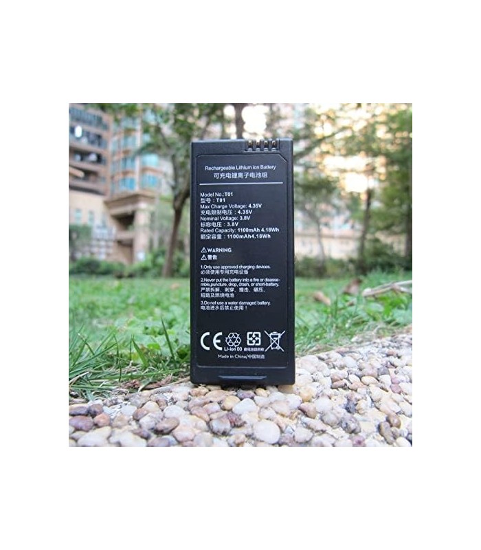 gif power 4pcs x 1100mAh Baterias para Ryze Tech DJI Tello Drone (Preto)
