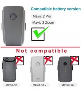 Hub de carregamento de bateria LKTOP para bateria DJI Mavic 2, Mavic 2 Zoom e Mavic 2 Pro Drone Quadcopter Power Foldable Adapte