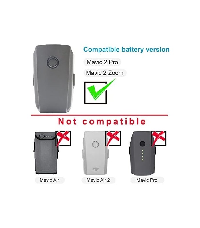 Hub de carregamento de bateria LKTOP para bateria DJI Mavic 2, Mavic 2 Zoom e Mavic 2 Pro Drone Quadcopter Power Foldable Adapte