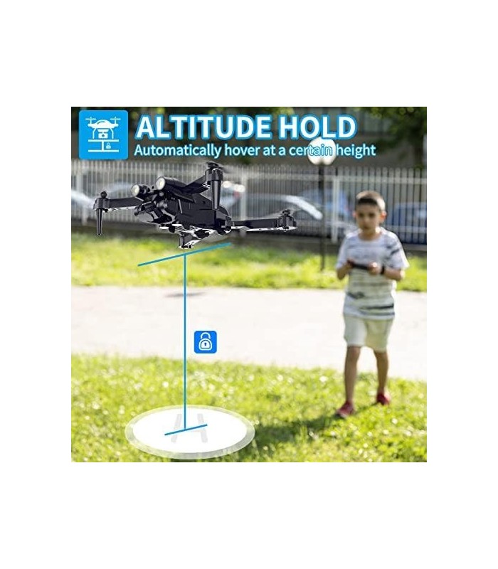 Drone 3T6B com câmera para adultos e crianças, Drone FPV dobrável para crianças iniciantes, RC Quadcopter Brinquedos para crianç