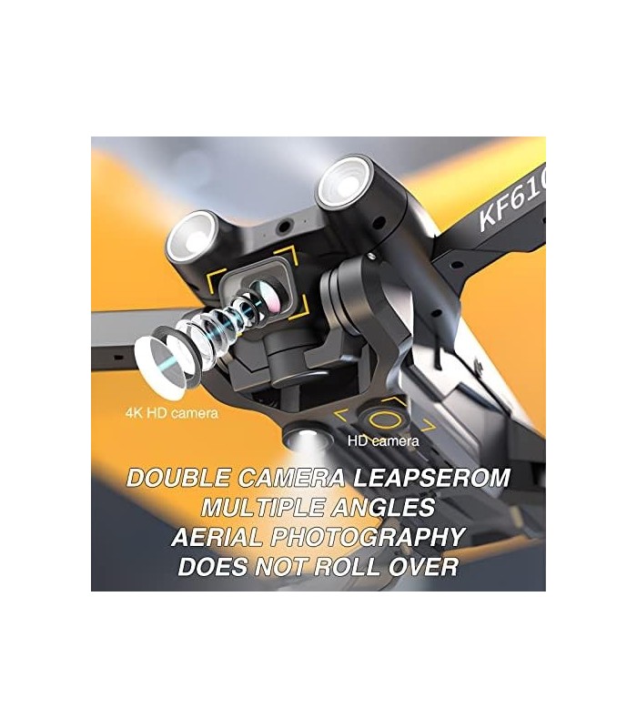 Drone 3T6B com câmera para adultos e crianças, Drone FPV dobrável para crianças iniciantes, RC Quadcopter Brinquedos para crianç