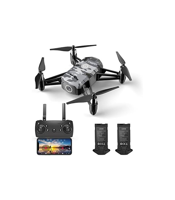 HR Drone para crianças com câmera HD FPV 1080p, mini quadricóptero para iniciantes com retenção de altitude, um caminho de chave