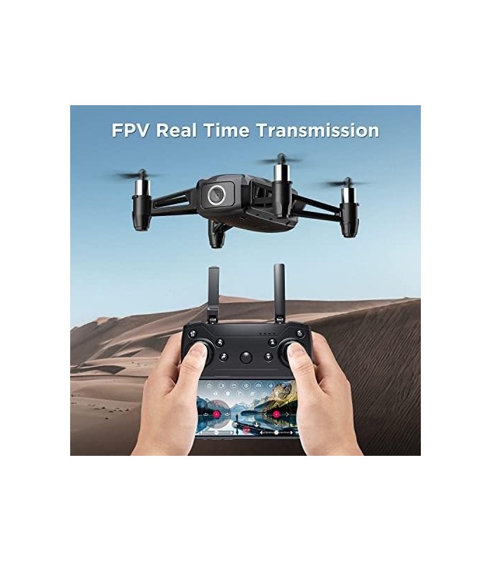 HR Drone para crianças com câmera HD FPV 1080p, mini quadricóptero para iniciantes com retenção de altitude, um caminho de chave