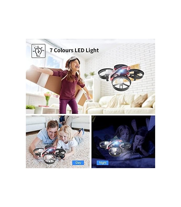 Mini Drone ATOYX para crianças e iniciantes, Nano Helicóptero Quadcóptero Portátil Interno com Pairação Automática, Modo Sem Cab