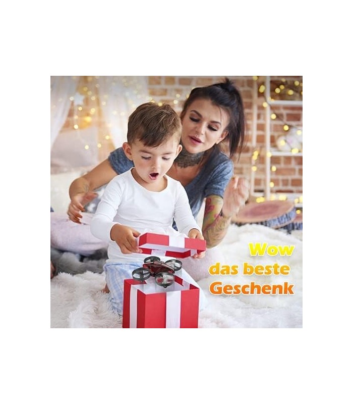 Mini Drone ATOYX para crianças e iniciantes, Nano Helicóptero Quadcóptero Portátil Interno com Pairação Automática, Modo Sem Cab