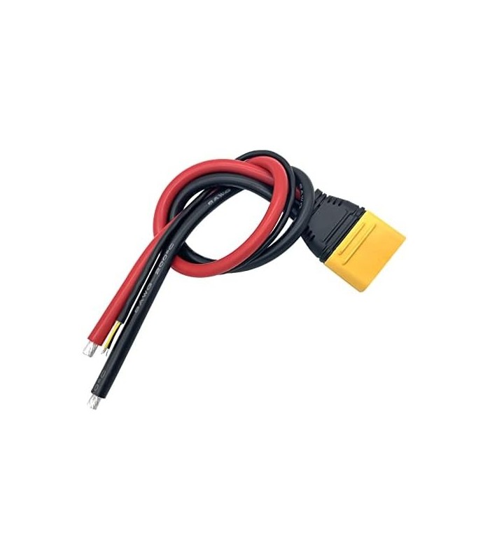 FLY RC AS150U 70A Conector de plugue banhado a cobre Cabo adaptador de resistência para drone de corrida FPV Modelo Cabo de bate