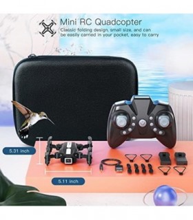 FERIETELF T25 Mini Drone com Câmera - Drones 1080P HD RC para Crianças 8-12 Fpv Drone para Adultos Iniciantes, Com Uma Tecla Tak