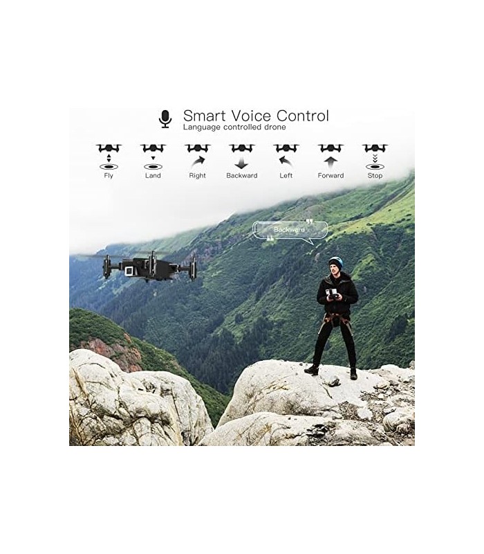 FERIETELF T25 Mini Drone com Câmera - Drones 1080P HD RC para Crianças 8-12 Fpv Drone para Adultos Iniciantes, Com Uma Tecla Tak