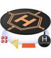 AURTEC Universal Drone Landing Pad 32 polegadas (80cm) com LED Fast-Fold à prova døágua heliporto para DJI Mini 3 Pro, Mavic Min