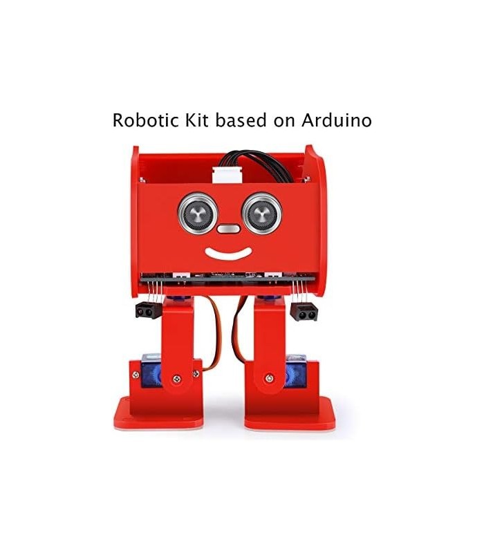 Kit de robô bípede ELEGOO Penguin Bot compatível com projeto Arduino com tutorial de montagem, kit STEM para amadores, brinquedo