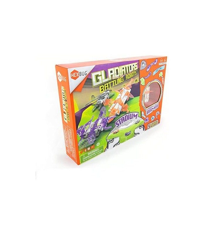 HEXBUG Gladiators lutando contra robôs no estádio
