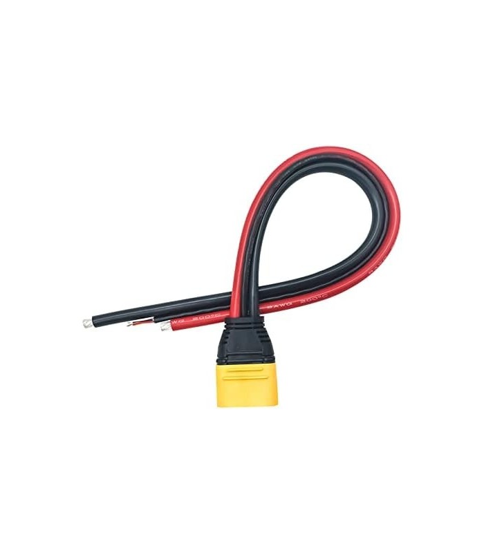 FLY RC AS150U 70A Conector de plugue banhado a cobre Cabo adaptador de resistência para drone de corrida FPV Modelo Cabo de bate