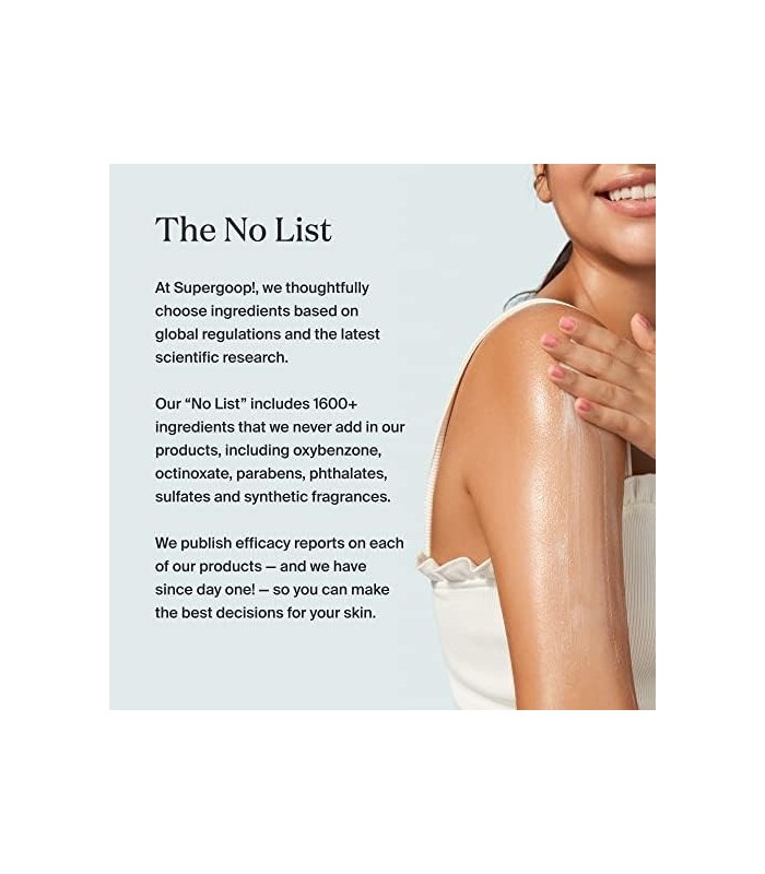 Supergoop! Glow Stick, 0,70 oz - SPF 50 PA ++++ Protetor solar de óleo seco para rosto e corpo - e hidrata para um brilho saudáv