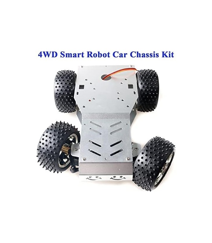 SmaringWing Premium Open Source Smart Robot Chassis Car, Metal Frame 4WD STM Steering Car Model Steering Gear STM32 Model Roboti