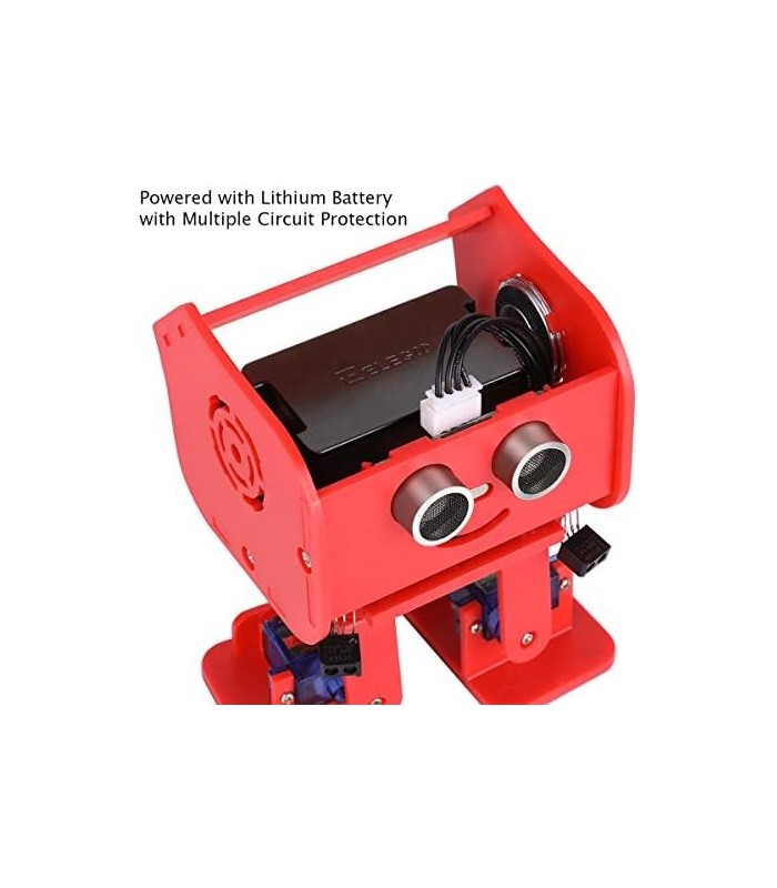 Kit de robô bípede ELEGOO Penguin Bot compatível com projeto Arduino com tutorial de montagem, kit STEM para amadores, brinquedo