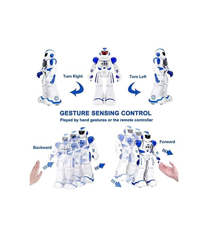 BEIWO Smart RC Robots for Kids, Programmable Robot Toy, Remote Control Robot for Boy Toys, Dance, Singing, Talking, Gesture Sens
