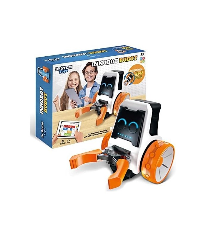 Dr. Brinquedos STEM Innobot Coding Robot Toy | Kit de ciência robótica para crianças de 8 anos ou mais | Habilitado para Bluetoo