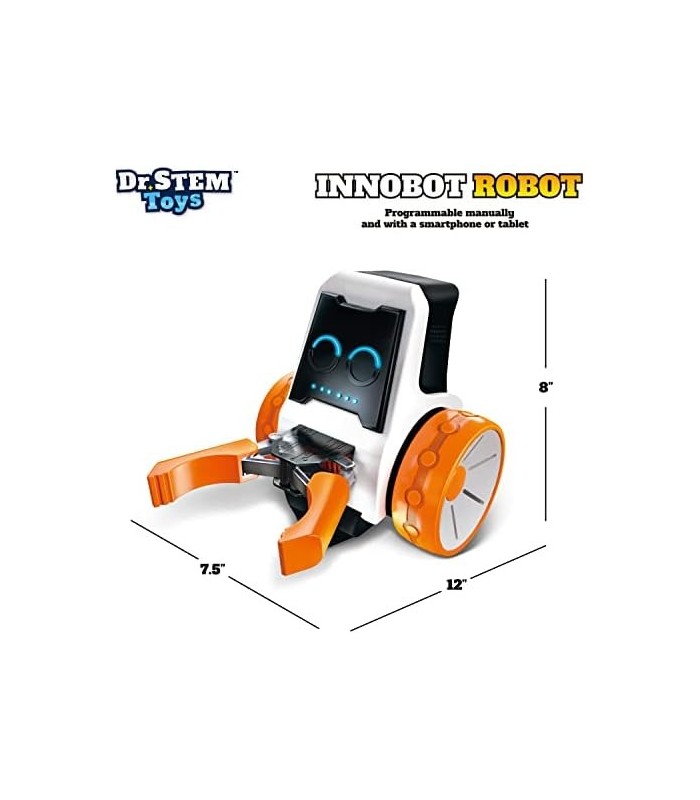Dr. Brinquedos STEM Innobot Coding Robot Toy | Kit de ciência robótica para crianças de 8 anos ou mais | Habilitado para Bluetoo
