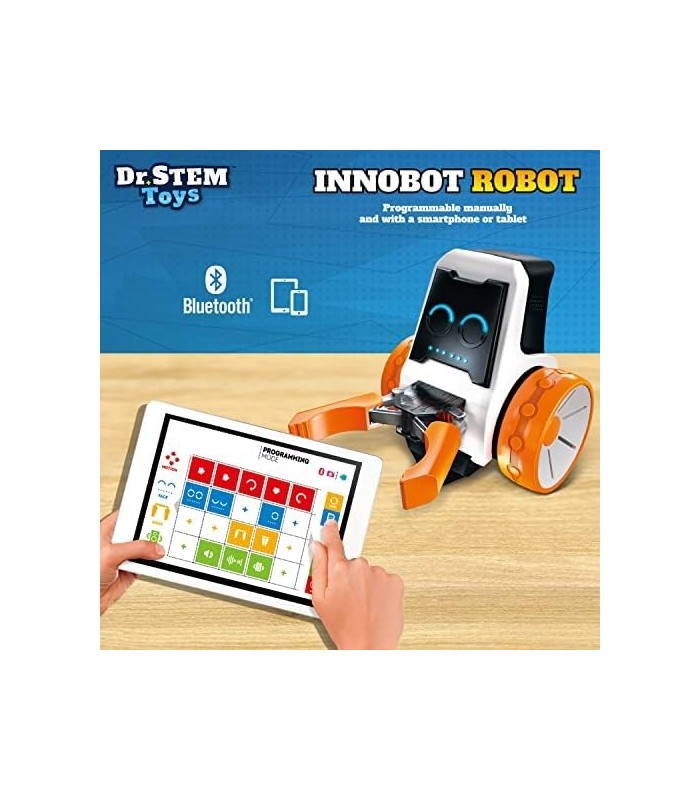 Dr. Brinquedos STEM Innobot Coding Robot Toy | Kit de ciência robótica para crianças de 8 anos ou mais | Habilitado para Bluetoo