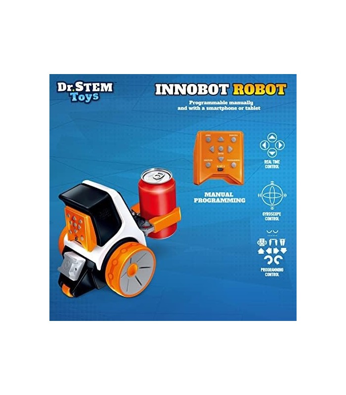 Dr. Brinquedos STEM Innobot Coding Robot Toy | Kit de ciência robótica para crianças de 8 anos ou mais | Habilitado para Bluetoo