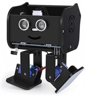 Kit de robô bípede ELEGOO Penguin Bot compatível com projeto Arduino com tutorial de montagem, kit STEM para amadores, brinquedo