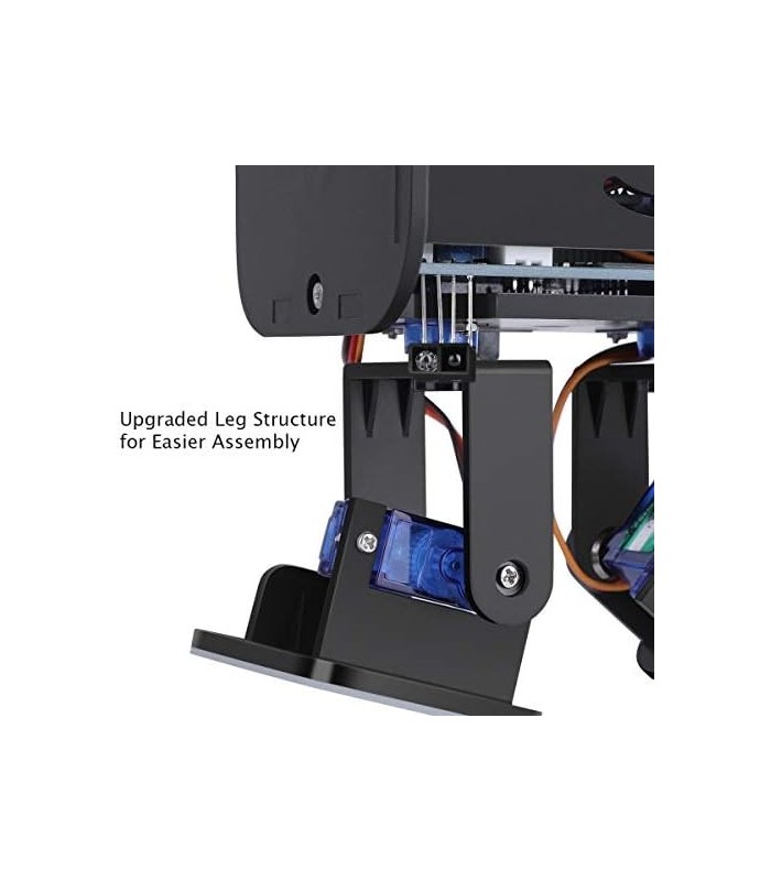 Kit de robô bípede ELEGOO Penguin Bot compatível com projeto Arduino com tutorial de montagem, kit STEM para amadores, brinquedo