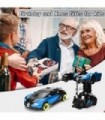 Ursulan Remote Control Transform Cars for Boys Deformed Robot Toy com 360 Speed ??Drifting, One Button Transformation Cars for K