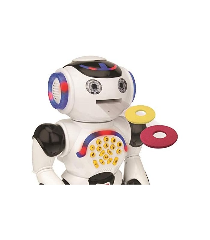 LEXiBOOK ROB50EN_09 Powerman Remote Control Walking Toy Talking Robot, Educational Robot, Dances, Sings, Read Stories, Math Quiz