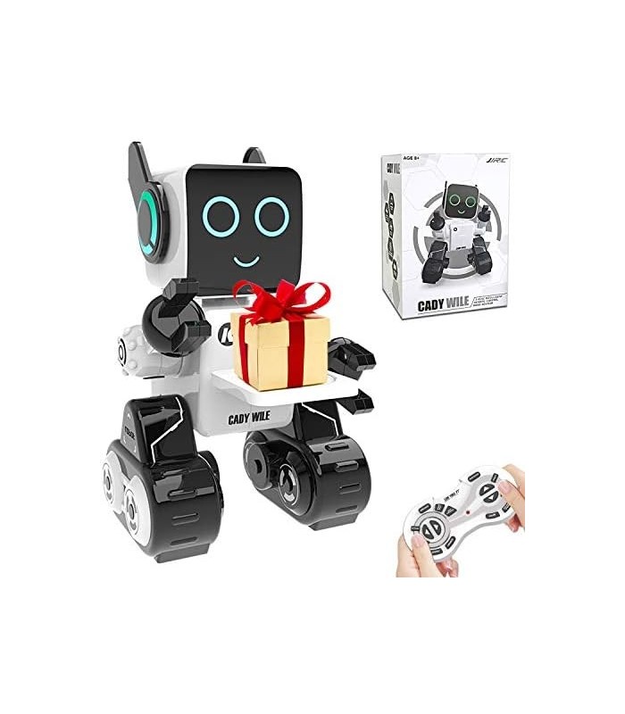 Brinquedo Robô para Crianças, Robô de Controle Remoto Interativo com Kit Robótico Educacional Embutido Caminha Canta e Dança par