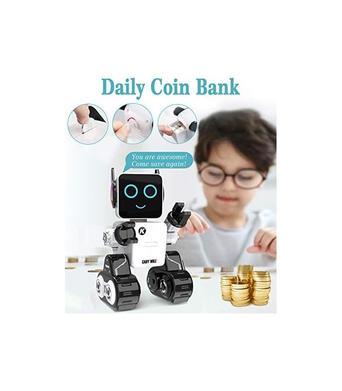 Brinquedo Robô para Crianças, Robô de Controle Remoto Interativo com Kit Robótico Educacional Embutido Caminha Canta e Dança par