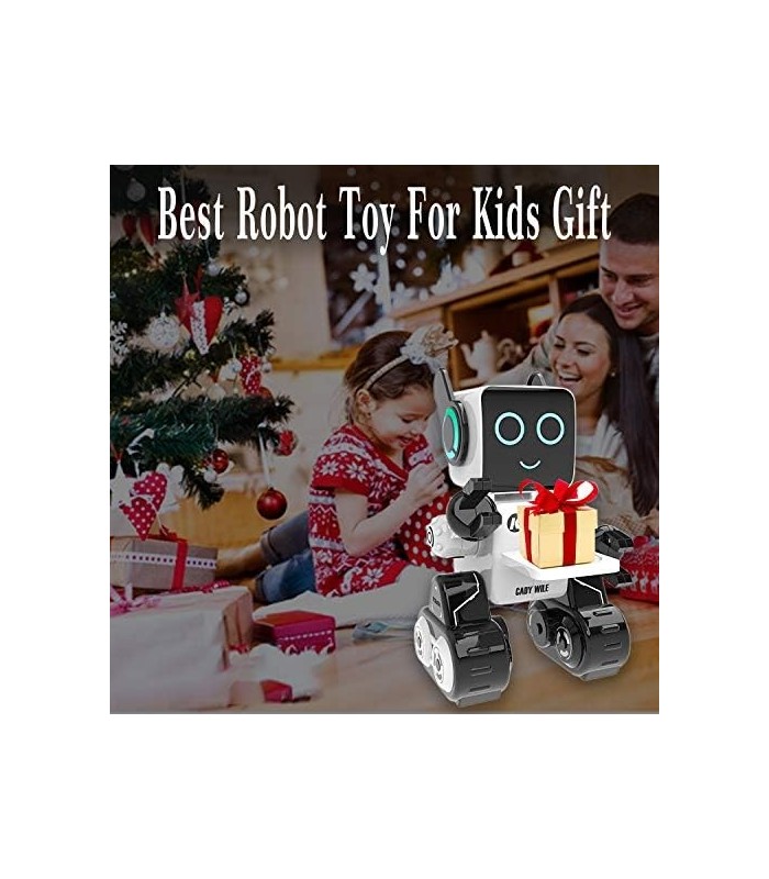 Brinquedo Robô para Crianças, Robô de Controle Remoto Interativo com Kit Robótico Educacional Embutido Caminha Canta e Dança par