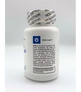Life Enhancement DHEA - 25 mg de suplemento de DHEA com 4 mg de vitamina C - 60 porções