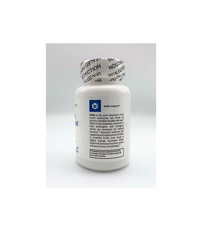 Life Enhancement DHEA - 25 mg de suplemento de DHEA com 4 mg de vitamina C - 60 porções