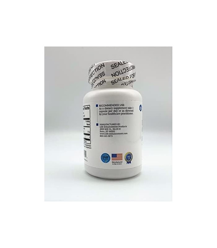 Life Enhancement DHEA - 25 mg de suplemento de DHEA com 4 mg de vitamina C - 60 porções