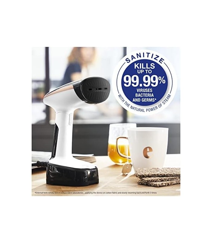 Rowenta ACCESSSTEAM Bolso Dobrável e Aquecimento Mais Rápido Vaporizador de Viagem Compacto, Branco