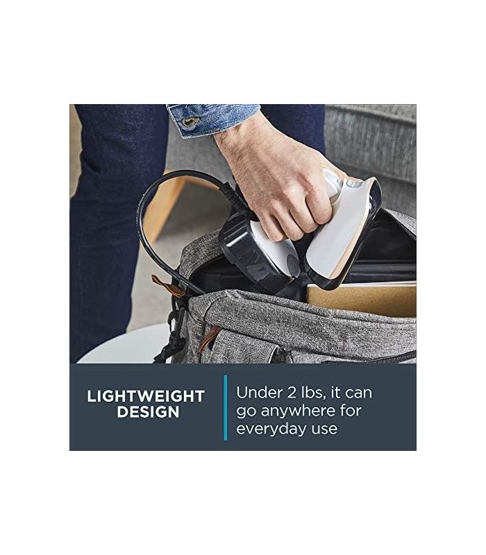 Rowenta ACCESSSTEAM Bolso Dobrável e Aquecimento Mais Rápido Vaporizador de Viagem Compacto, Branco