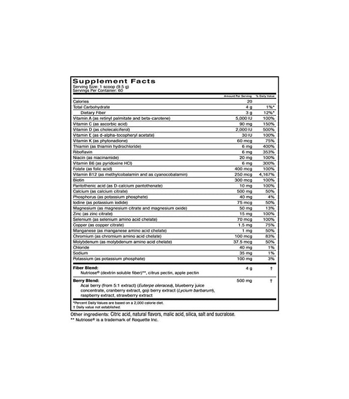 Celebrate ENS Essential Multi 3 em 1 Drink Mix Multivitamínico Cálcio e Fibra - Citrus Splash - 60 Servindo Tub