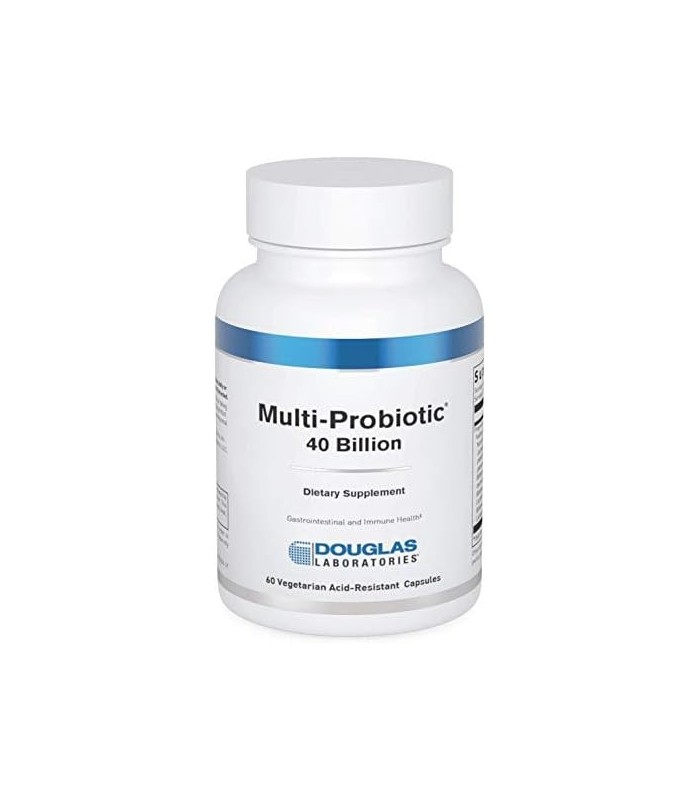 Douglas Laboratories Multi-Probiótico 40 Bilhões | Fornece probióticos e prebióticos para apoiar a microflora intestinal e a imu