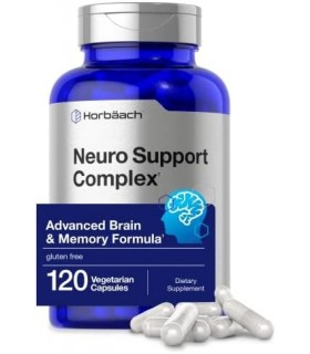 Suplemento cerebral | 120 Cápsulas | com Fosfatidilserina & DMAE | Fórmula avançada para memória, foco, clareza | Vegetariano e