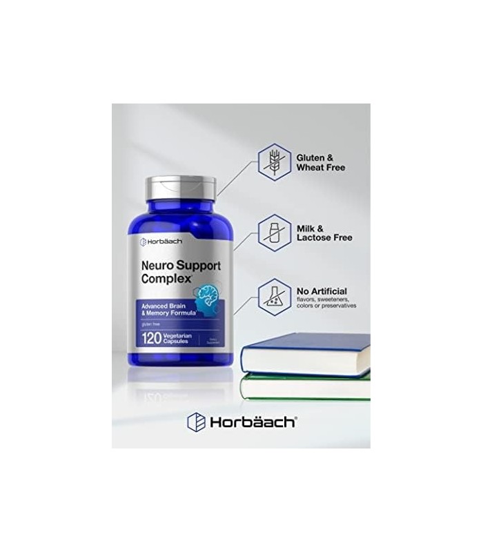 Suplemento cerebral | 120 Cápsulas | com Fosfatidilserina & DMAE | Fórmula avançada para memória, foco, clareza | Vegetariano e