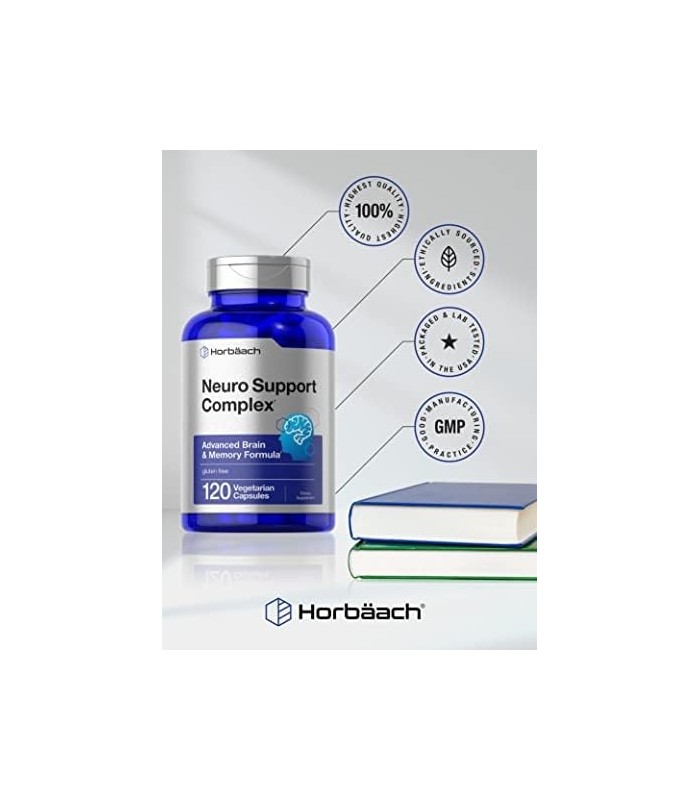 Suplemento cerebral | 120 Cápsulas | com Fosfatidilserina & DMAE | Fórmula avançada para memória, foco, clareza | Vegetariano e