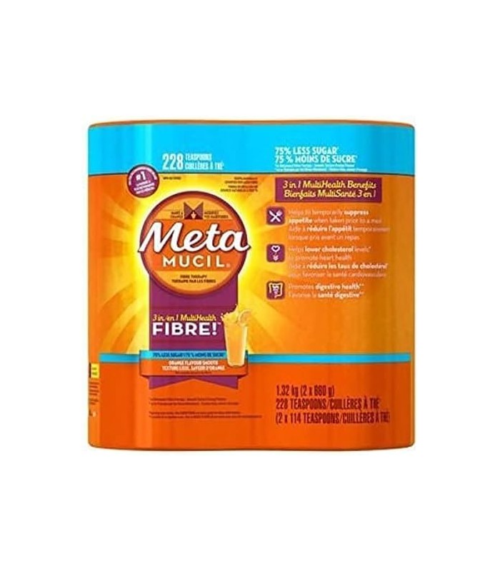 Metamucil Textura Suave Laranja 228 não contém açúcar