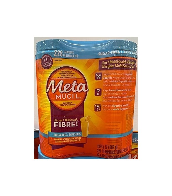 Metamucil Textura Suave Laranja 228 não contém açúcar