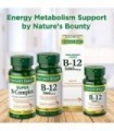 Vitamina B12 da Natures Bounty, Suplemento Vitamínico de Dissolução Rápida, Suporta Metabolismo Energético e Saúde do Sistema Ne