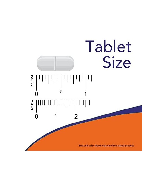 Suplementos NOW, Glicinato de Magnésio 100 mg, Forma Absorvível, 180 Comprimidos