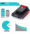 Orstaimer 2Packs 3.0Ah 20v Compatível com bateria de lítio Black and Decker 20V LB20 LBX20 LBXR2020-OPE LBXR20B-2 LB2X4020 LST22