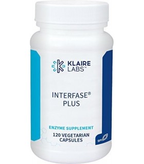 Klaire Labs Interfase Plus - Mistura de Enzimas Anti-Biofilme + EDTA - Sistema Gastrointestinal, Flora Intestinal, Biofilme e Su